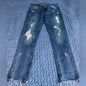 American Eagle Outfitters Distressed Blue Jeans